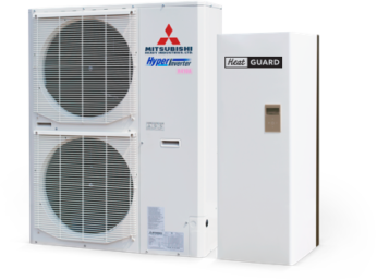 Mitsubishi Heavy FDC 125VNX / 140H1 тепловий насос повітря-вода на 220 V HeatGuard