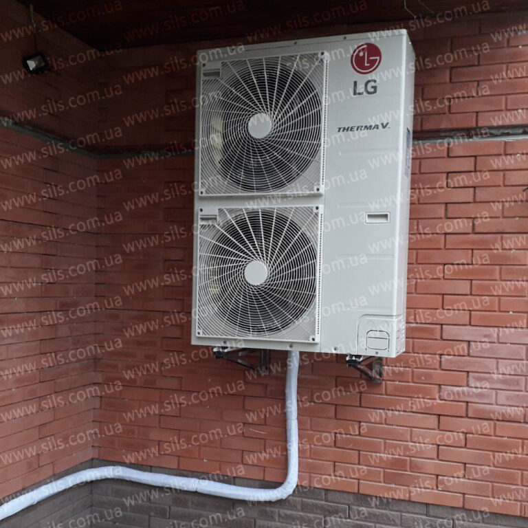 Подробнее о статье Установка теплового насоса  (воздух-вода) LG 14 кВт 3ф. в частном доме в Запорожской области