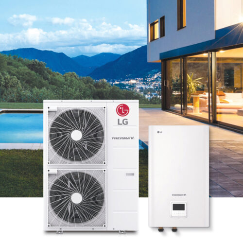 LG Therma V  Series IV – HU121MA.U33 / HN1616.NK3 Инверторный тепловой насос воздух-вода 4 поколение (220 V, 1 ф) (12 кВт)