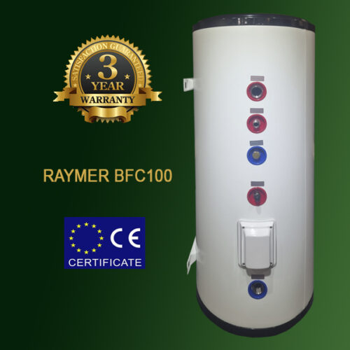 Бак-накопичувач Raymer BFC100 на 100 літрів (Буферна ємність), встановлення горизонтально-вертикальне, напольне