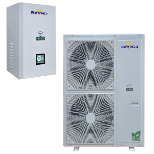 Raymer RAY-15DS1-EVI (220V або 380V) інверторний тепловий насос повітря-вода, потужність 15кВт, R410а, гарантія 5 років на компресор