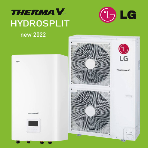 HYDROSPLIT тепловые насосы LG Therma V с компрессором R1