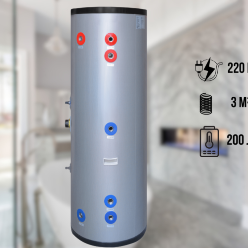 Бойлер непрямого нагріву (Бак ГВП) Raymer DHWP 200 л з нержавіючої сталі