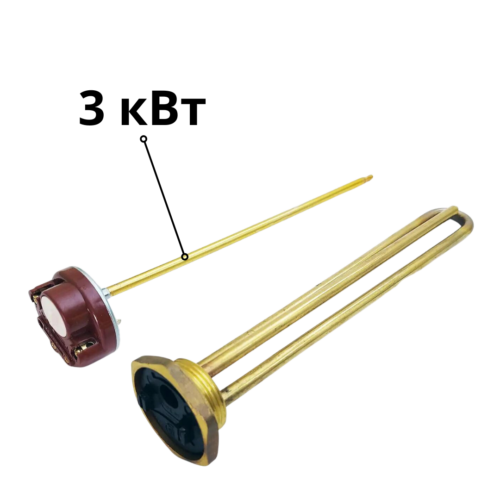 Електричний тен до баків (буферних ємностей) на 3 кВт з регульованим термостатом