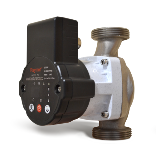 Циркуляційний насос Raymer T8-139W зі змінною частотою обертання та контролем температури (нержавіючий корпус: чавун+нікель)