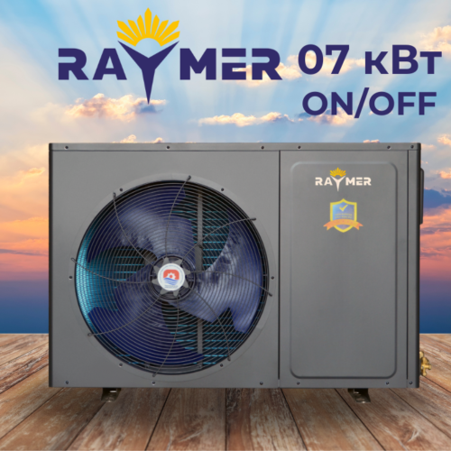Тепловий насос повітря-вода Raymer RAY-07MN2 black моноблочного типу on/off 7,6 кВт