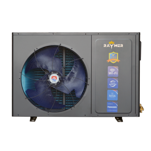 Тепловий насос повітря-вода Raymer RAY-15D2MN-EVI на 15 кВт, інверторний, -30°C/+43°C, моноблок до 180 кв.м, 220В