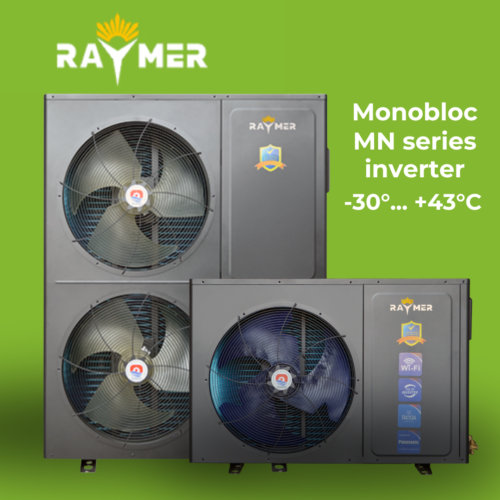 Серія MN Raymer теплові насоси моноблочного типу INVERTER серії MN Raymer