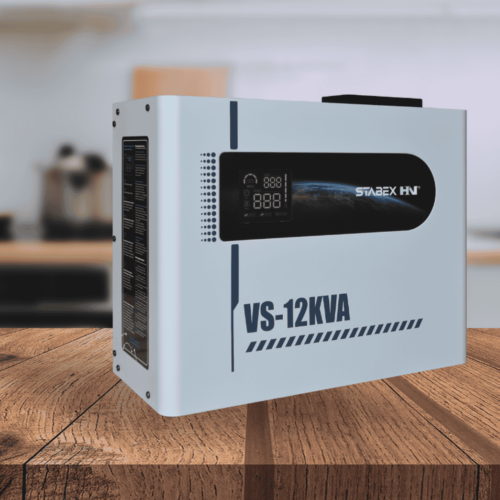 Стабилизатор напряжения Stabex VS-12KVA, 12 кВт, симисторный, 16 ключей, диапазон 120–290 В, подходит для солнечных инверторов